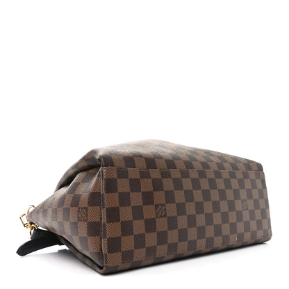 Louis Vuitton Damier Ebene Odeon Tote MM Black 4 of 9