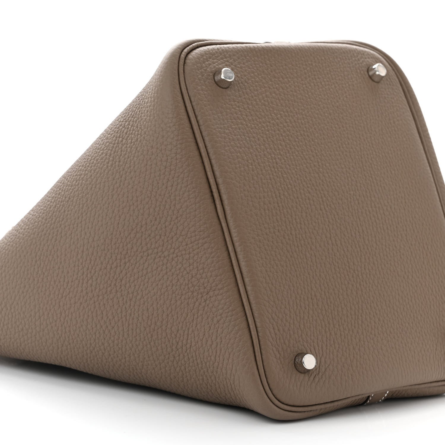 Hermes Taurillon Clemence Picotin Lock 22 MM Etoupe 9 of 11