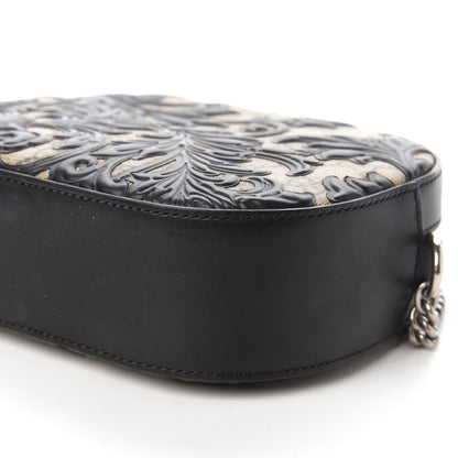 Gucci GG Supreme Monogram Arabesque Mini Chain Shoulder Bag Beige Black 7 of 10