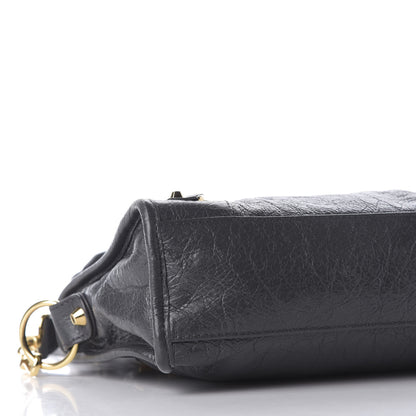 Balenciaga Agneau Classic Gold Hardware Mini City Gris Fossile 7 of 9