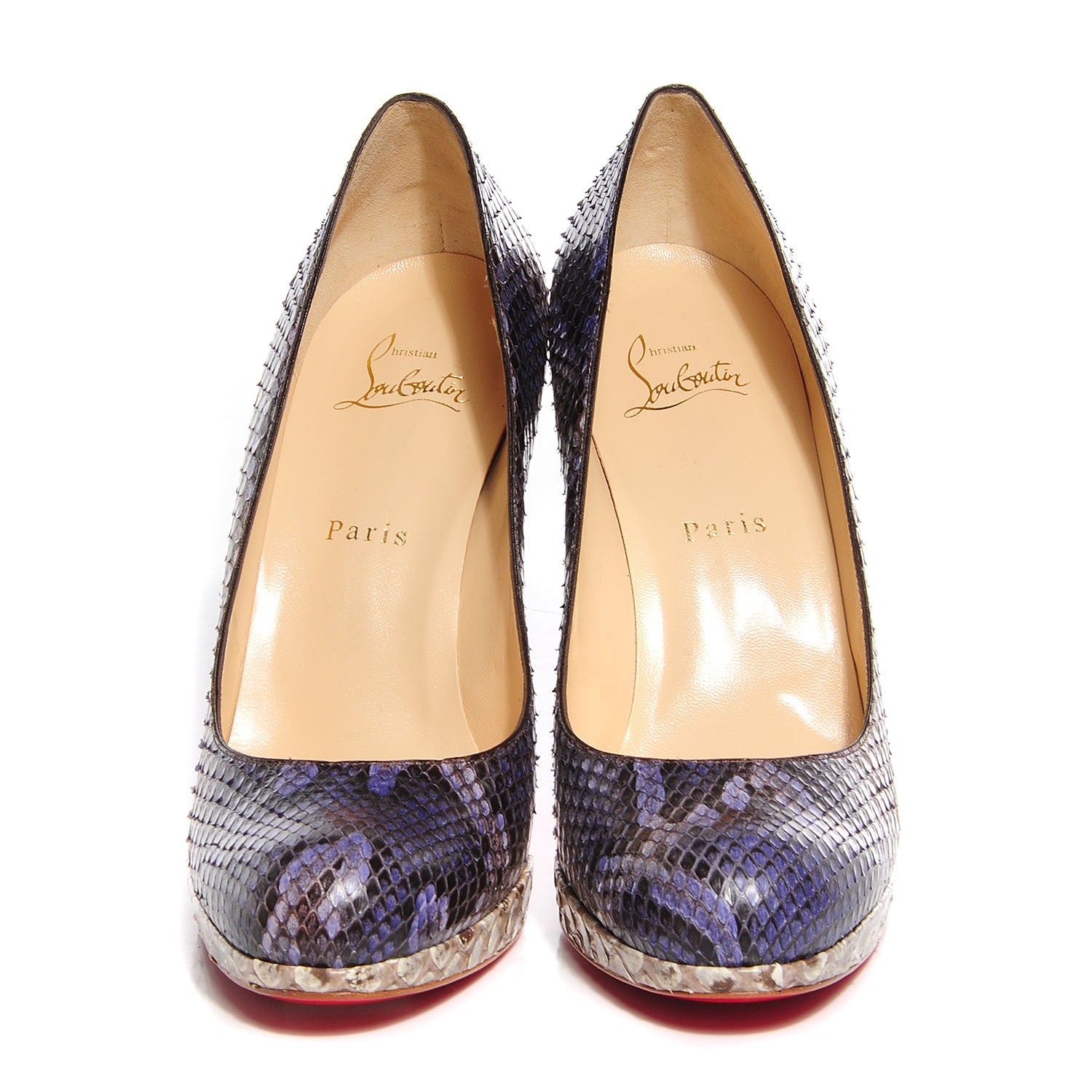 Christian Louboutin Python New Simple 120 Pumps 40.5 Indio 2 of 6