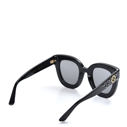 Gucci Acetate Stars Cat Eye Sunglasses GG0116S Black 4 of 8