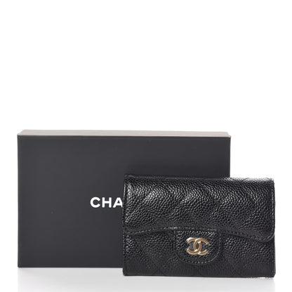 Chanel Caviar Quilted Flap Card Holder Black 9 of 9