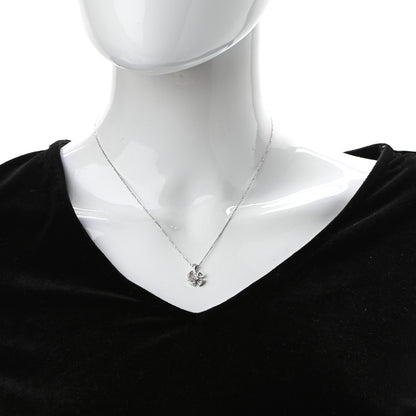 Bulgari 18K White Gold Diamond Fiorever Pendant Necklace 2 of 7