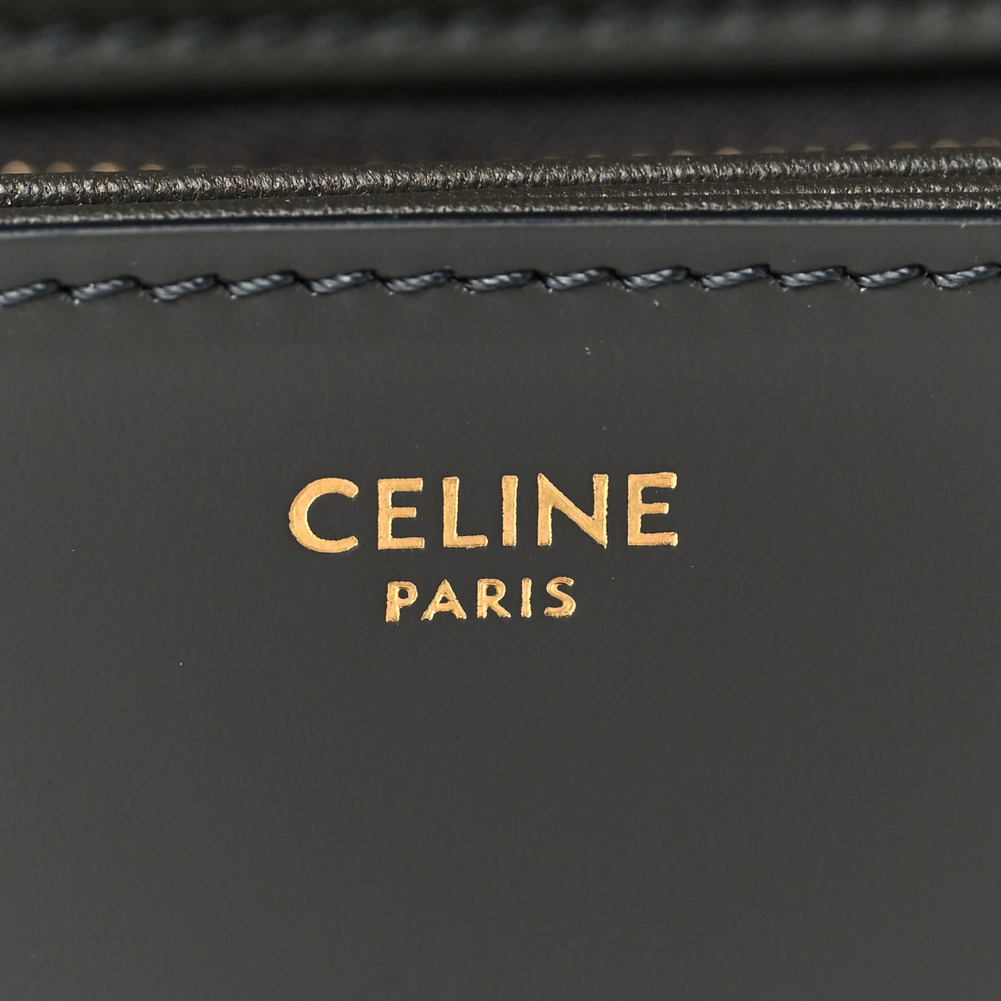 Shiny Calfskin Teen Cuir Triomphe Anthracite