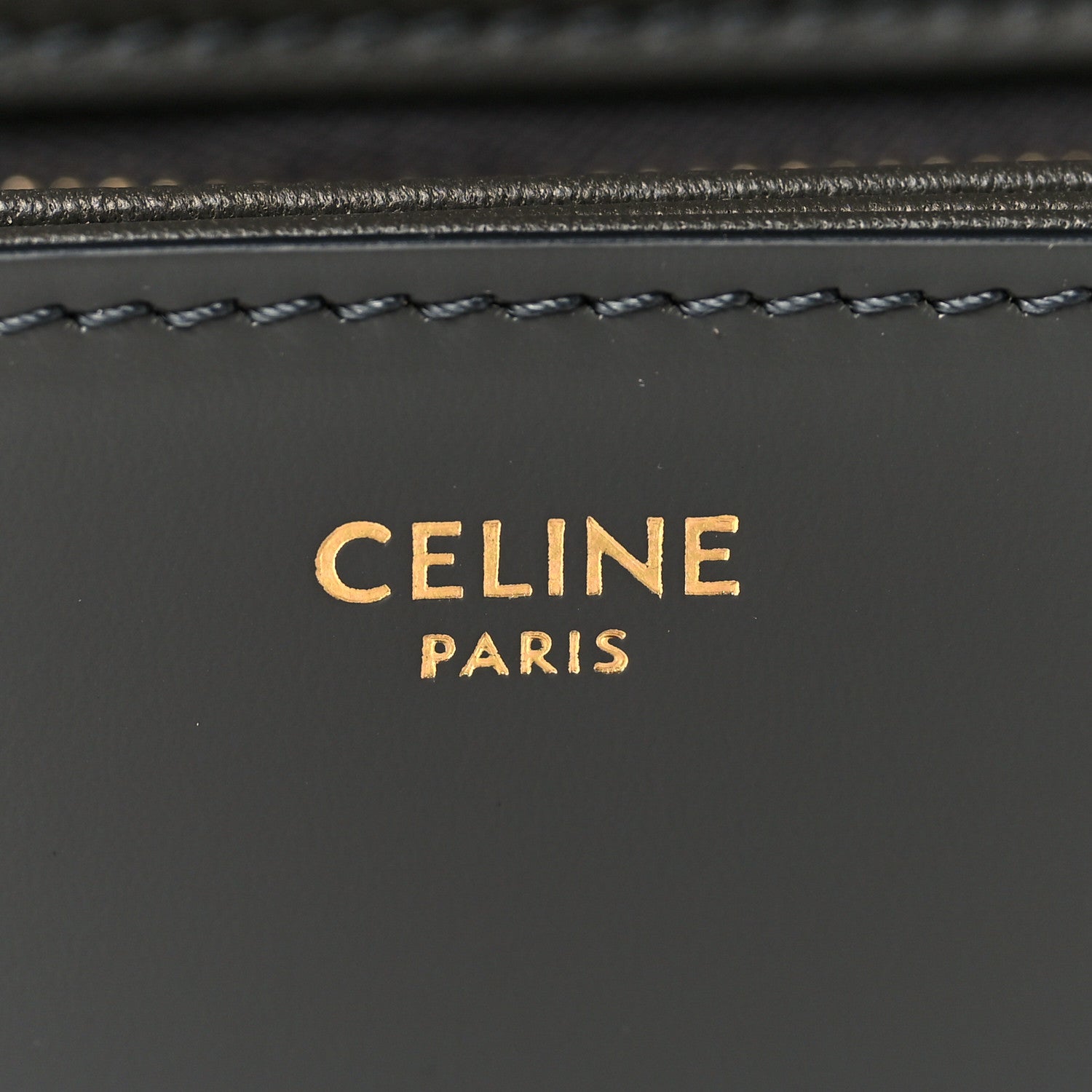 Celine Shiny Calfskin Teen Cuir Triomphe Anthracite 5 of 8