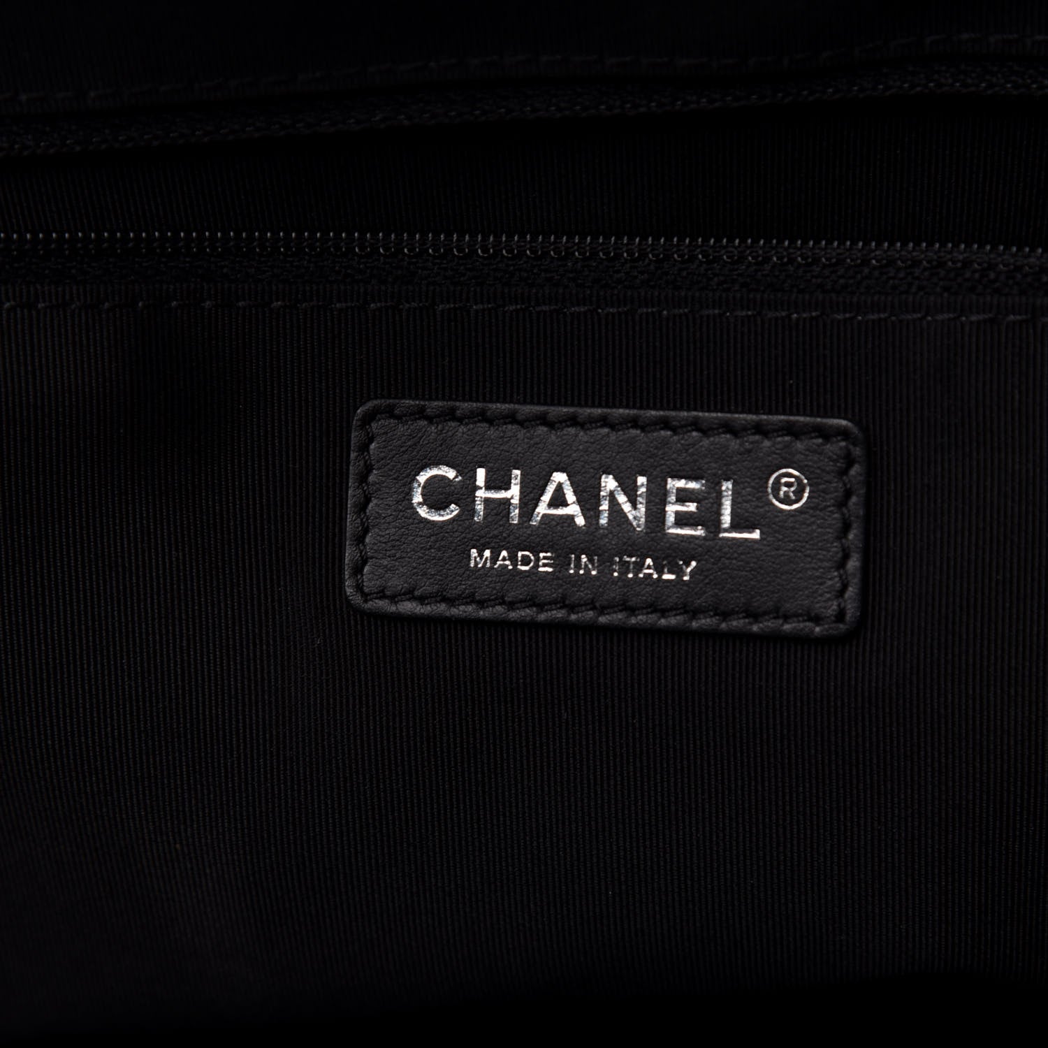 Chanel Calfskin Quilted Large Easy Shopping Tote Black 7 of 11