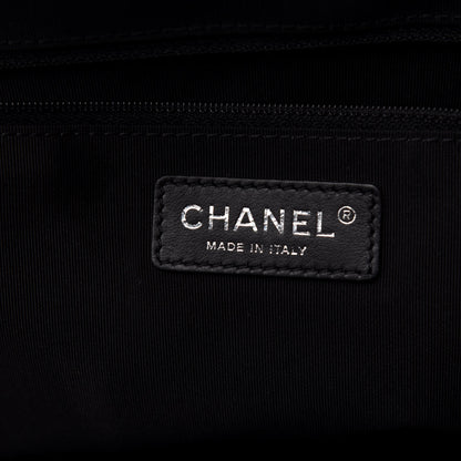 Chanel Calfskin Quilted Large Easy Shopping Tote Black 7 of 11