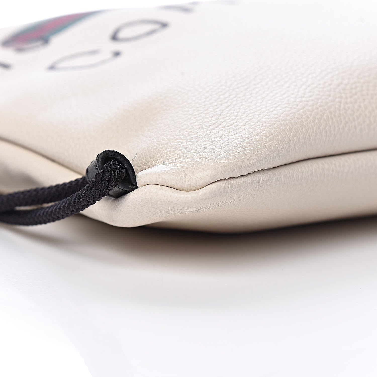 Gucci Calfskin Coco Capitan Logo Drawstring Backpack Mystic White 9 of 10