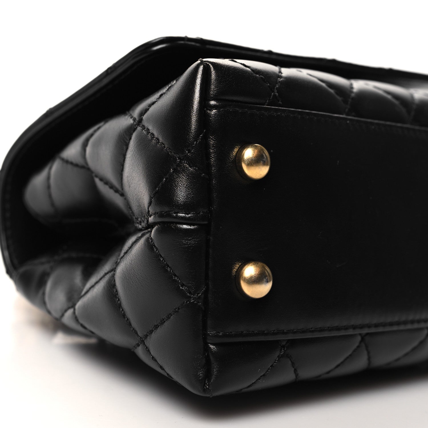 Chanel Calfskin Quilted Extra Mini Coco Handle Flap Black 9 of 11