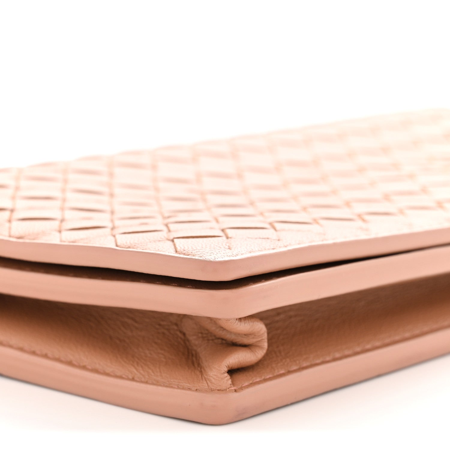 Bottega Veneta Nappa Intrecciato Continental Wallet on Chain Dusty Rose 9 of 12