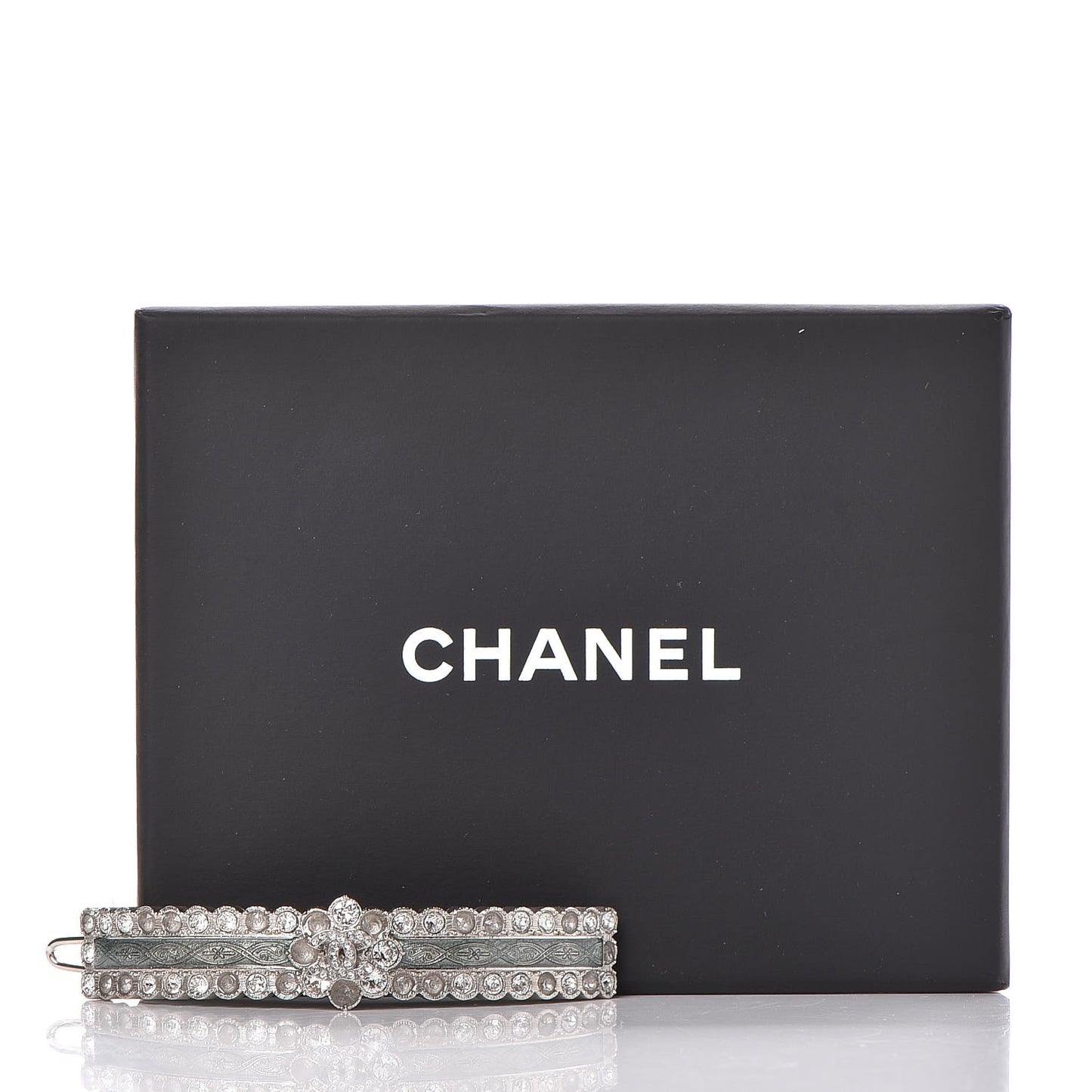 Crystal CC Hair Pin Silver
