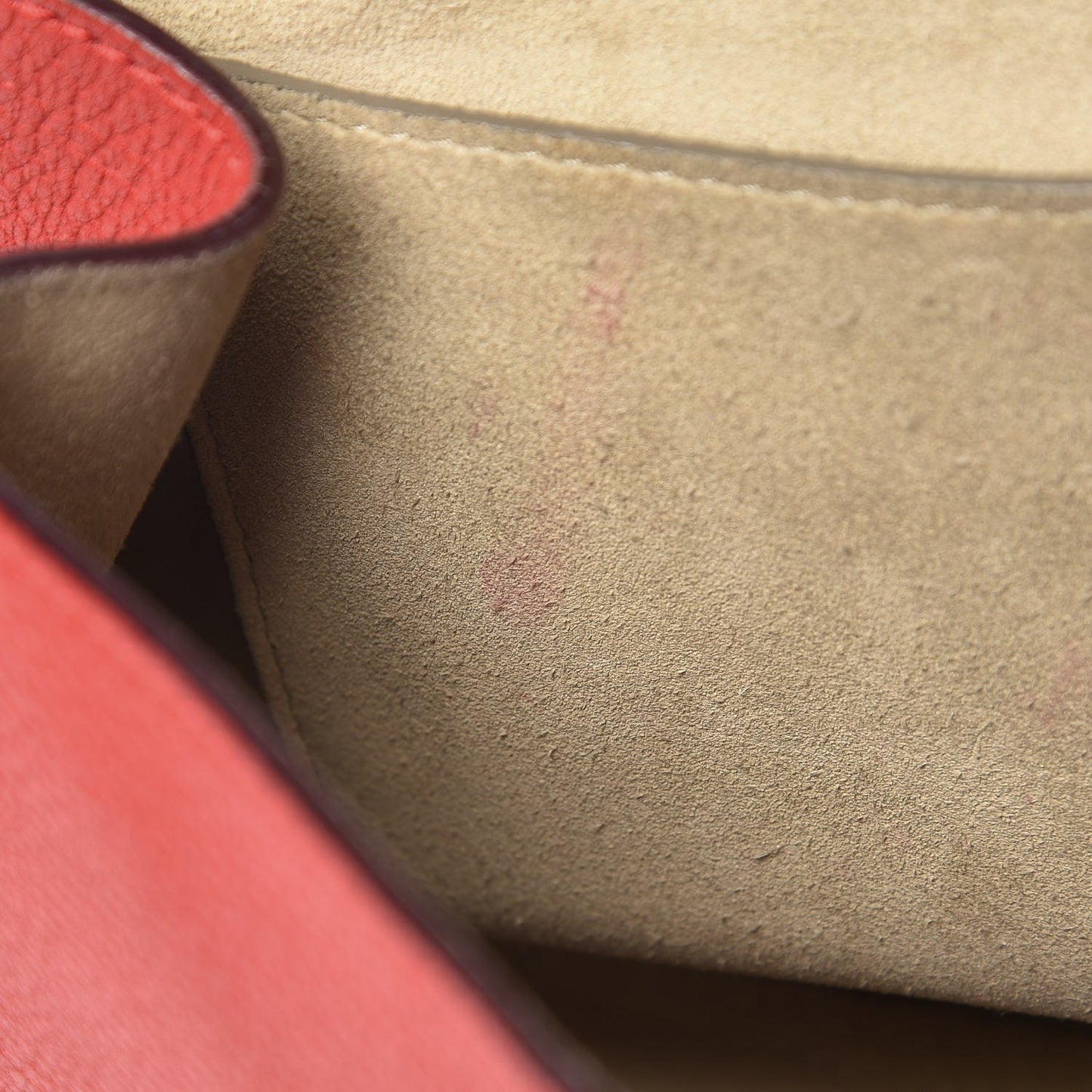 Grained Lambskin Medium Drew Shoulder Bag Plaid Red