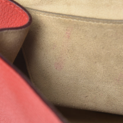 Chloe Grained Lambskin Medium Drew Shoulder Bag Plaid Red 9 of 12