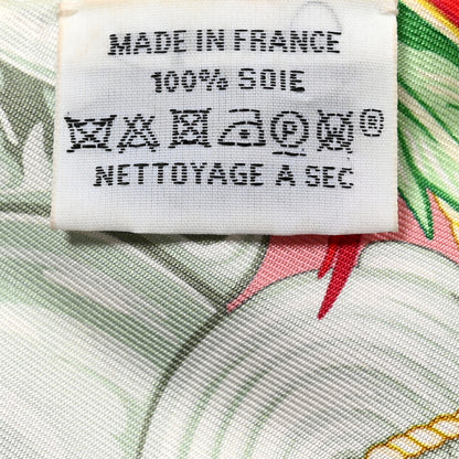 Hermes Silk La Danse Pacifique Twilly Vieux Rose Bleu Vert 4 of 4