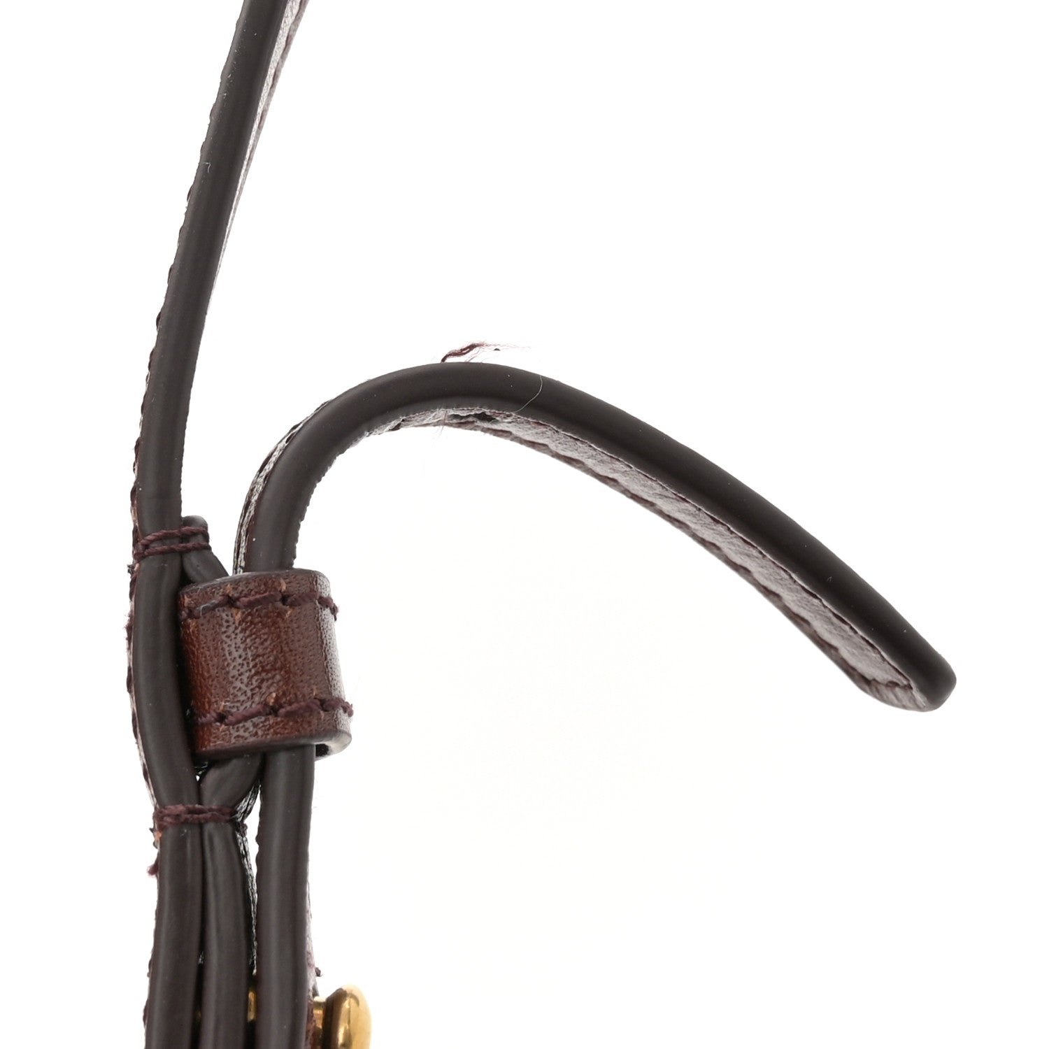 Saint Laurent Raffia Monogram Tassel Kate 99 Dark Nude 10 of 11