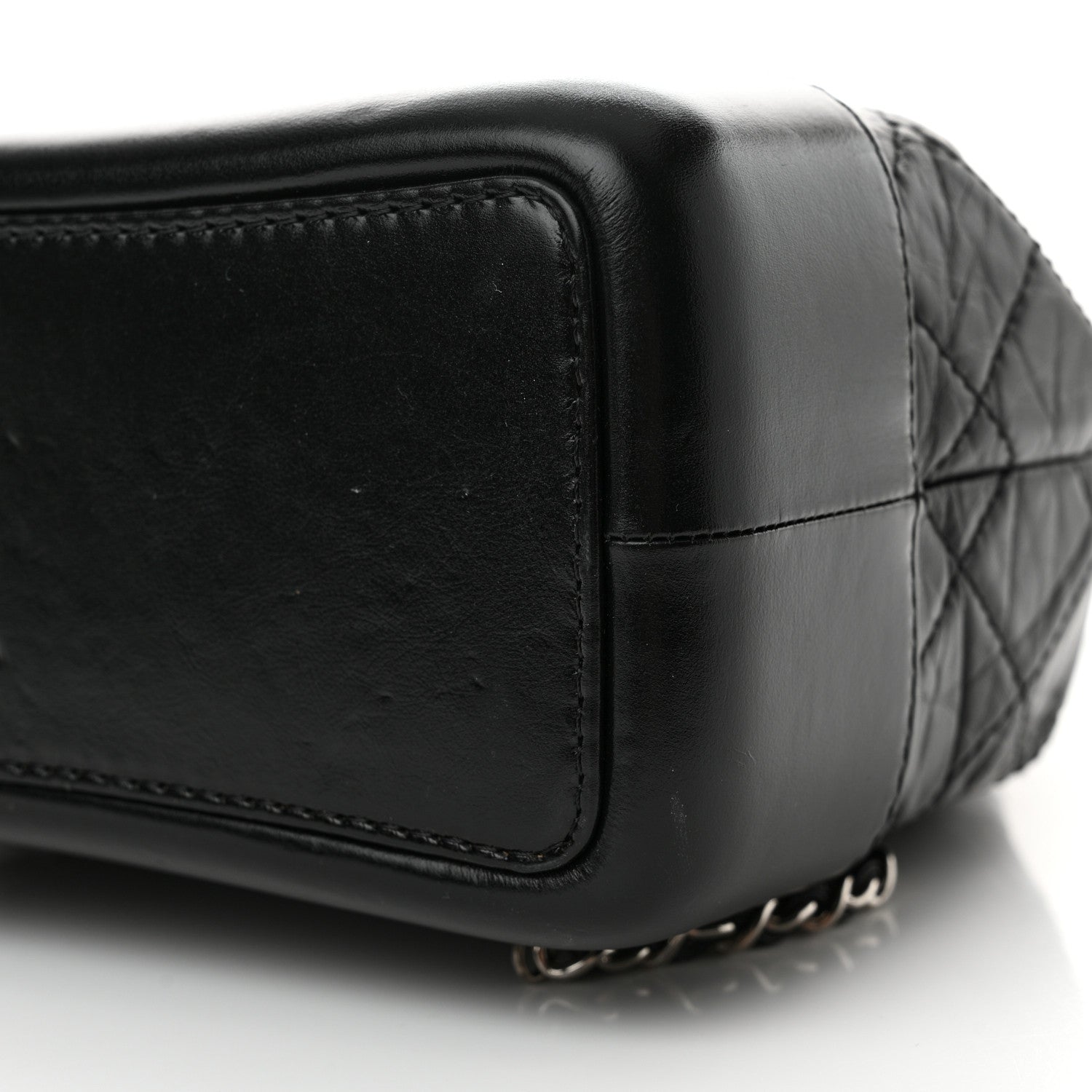 Chanel Aged Calfskin Quilted Small Gabrielle Backpack Black 10 of 11