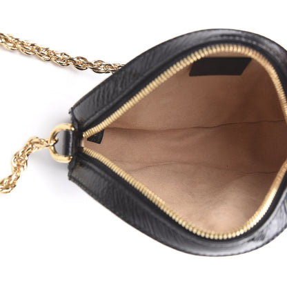 Gucci Suede Patent Web Mini Ophidia Round Shoulder Bag Black 5 of 11