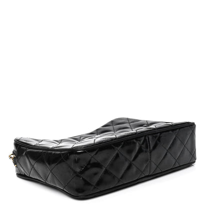 Chanel Patent Quilted Tassel Camera Case Black 3 of 6