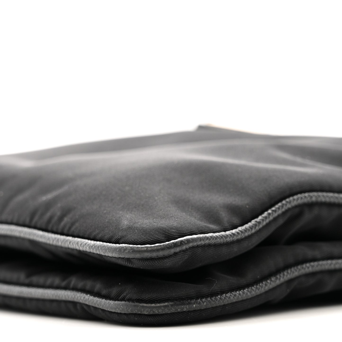 Re-Nylon Saffiano Re-Edition 2000 Double Zip Crossbody Bag Black