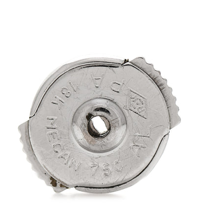 Chopard 18K White Gold Happy Diamonds Icons Heart Earrings 4 of 7