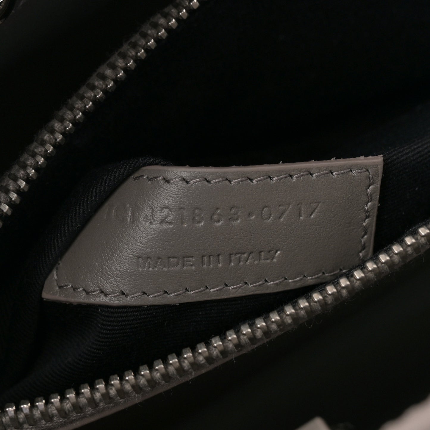 Calfskin Crocodile Embossed Baby Sac De Jour Fog