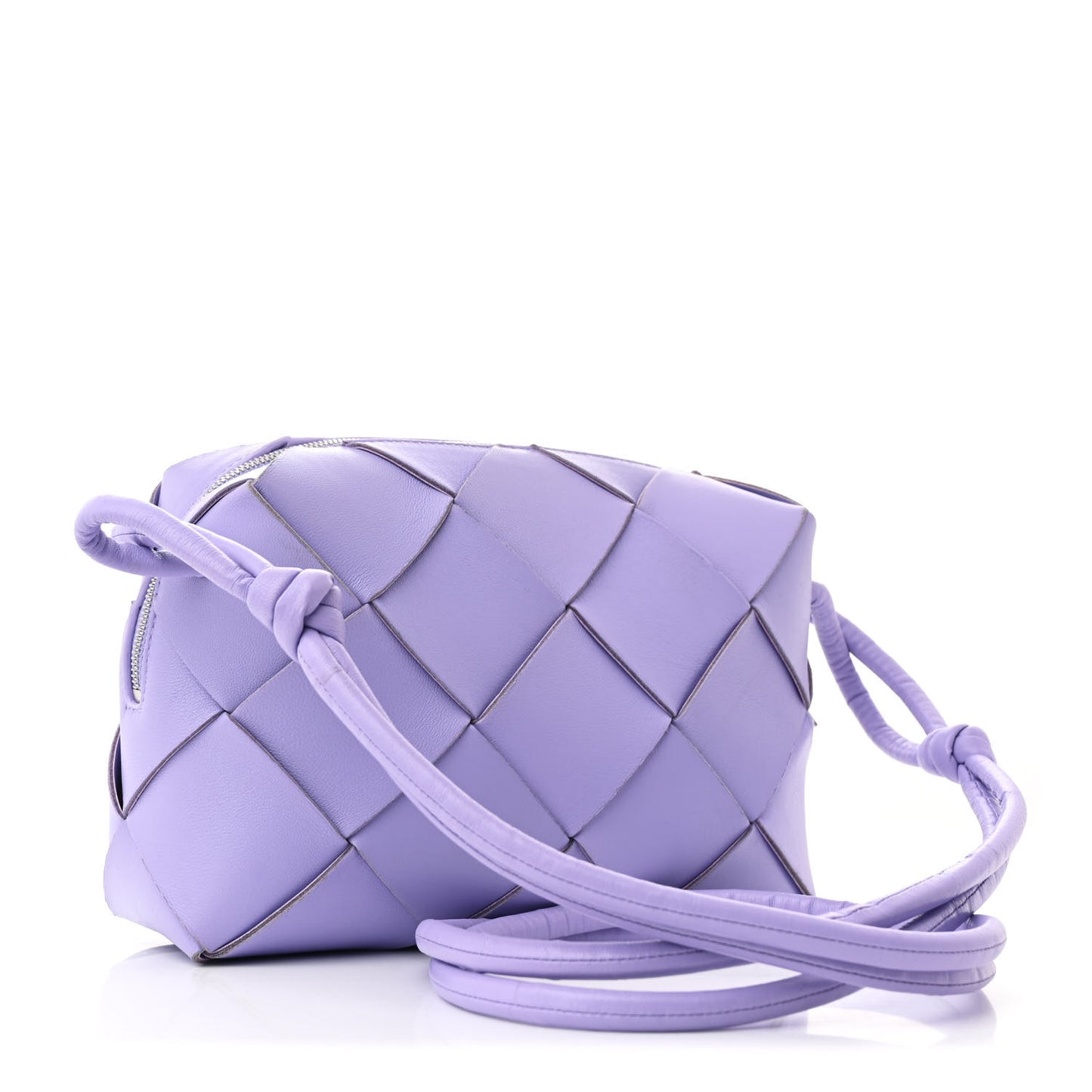 Lambskin Intreccio Small Cassette Camera Bag Wisteria