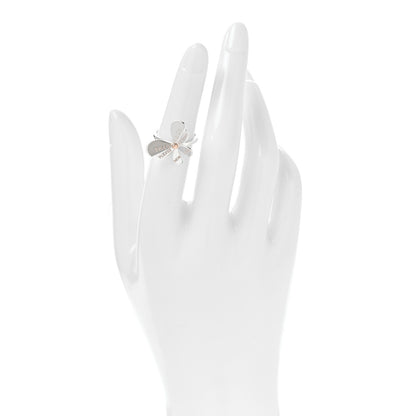 Tiffany Sterling Silver 18K Rose Gold Return to Tiffany Love Bugs Butterfly Ring 49 5 2 of 4