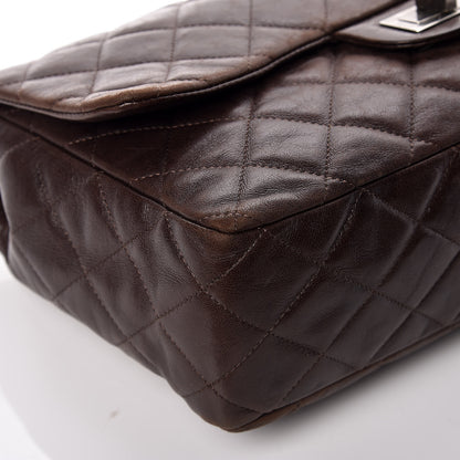 Chanel Lambskin Quilted Jumbo Hybrid Reissue Flap Brown 11 of 13