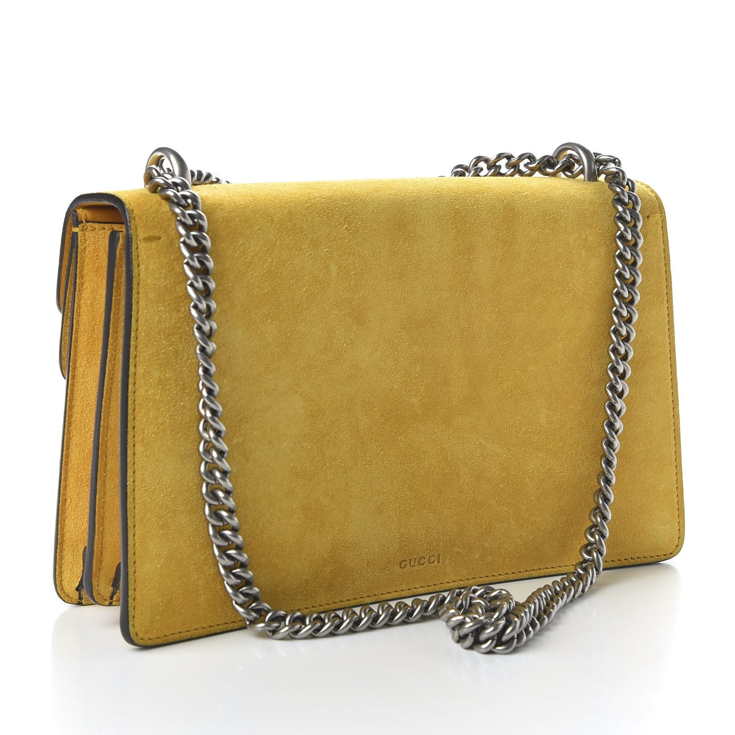 Suede Small Dionysus Shoulder Bag Yellow