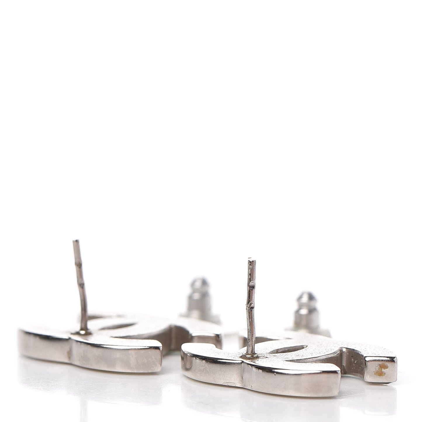 Iridescent Resin CC Earrings Silver Multicolor