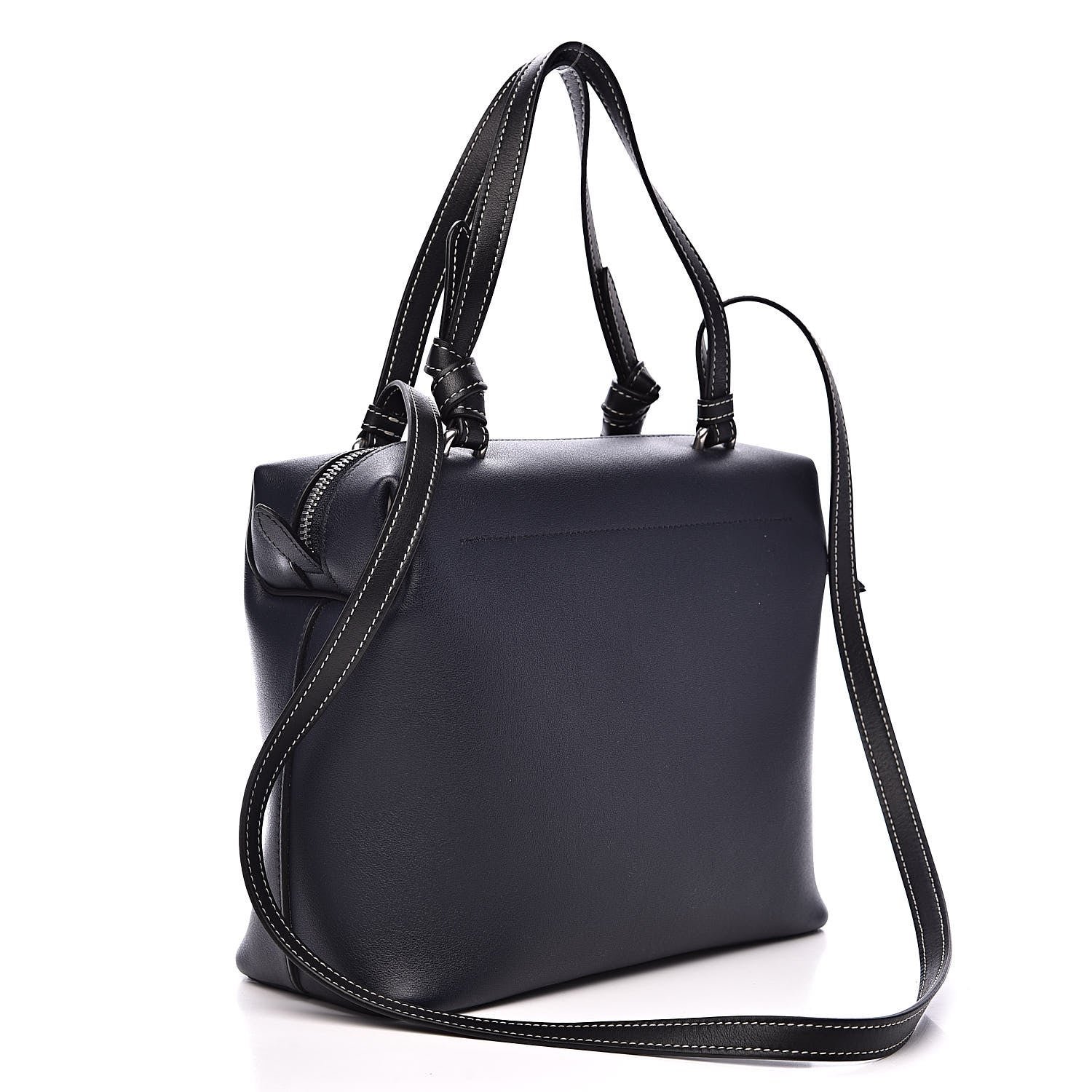 Celine Lambskin Small Soft Cube Satchel Navy 3 of 9