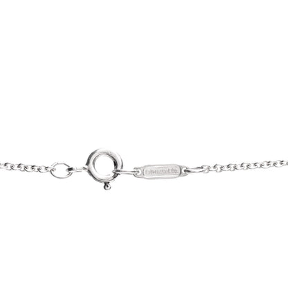 Tiffany Sterling Silver Diamond Small Daisy Key Pendant Necklace 4 of 4