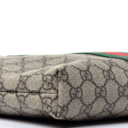 Gucci GG Supreme Monogram Web Messenger Bag Black 8 of 9