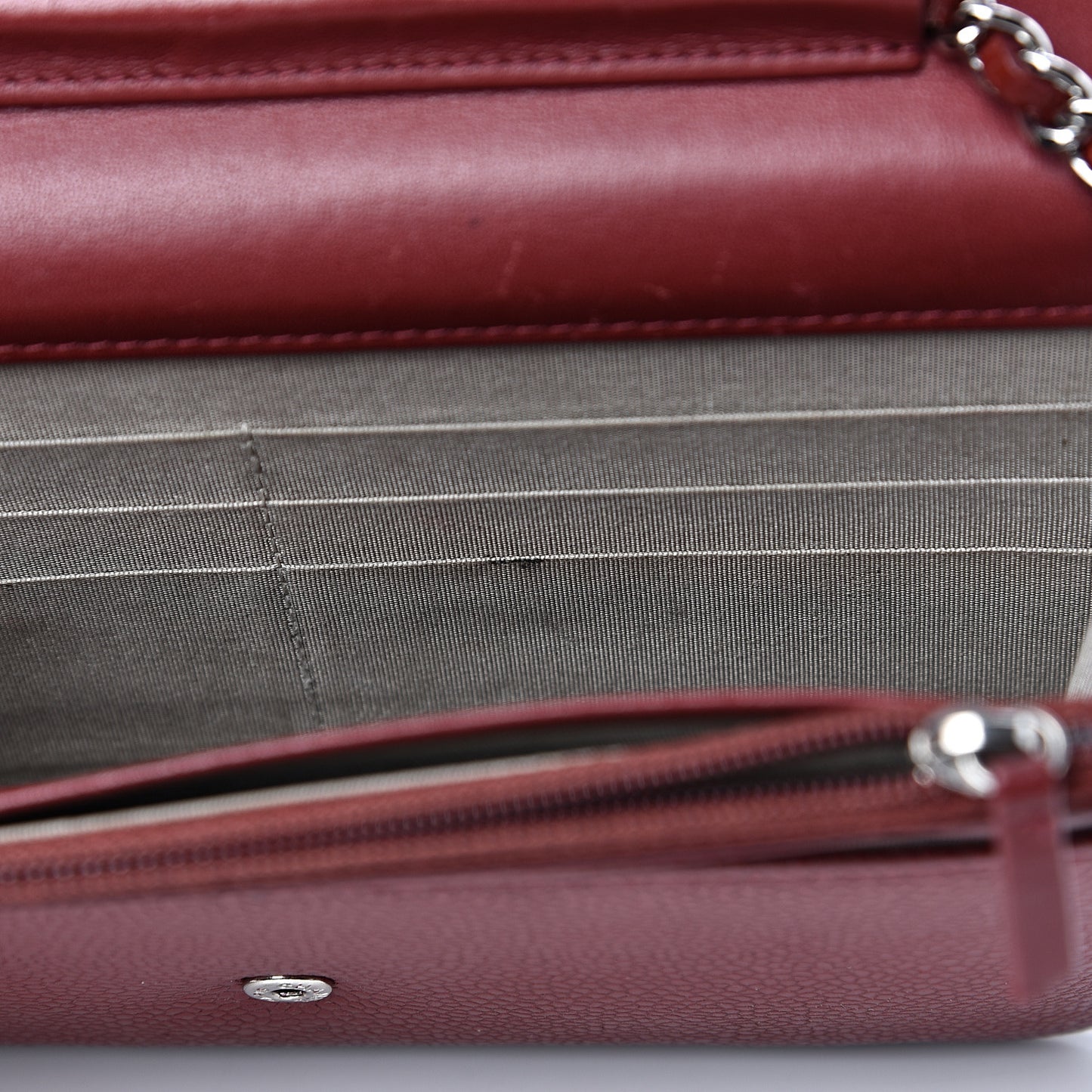 Caviar Timeless CC Wallet on Chain WOC Dark Red