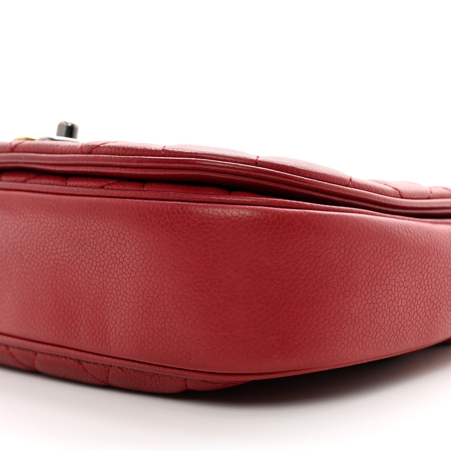 Chanel Caviar Quilted Casual Pocket Messenger Flap Red 10 of 10