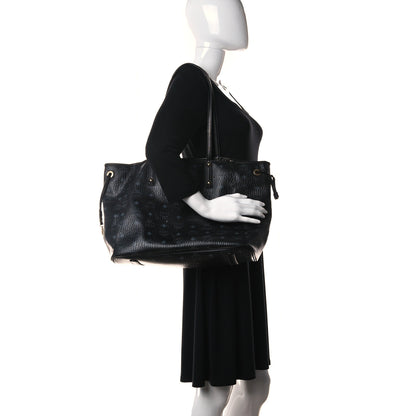 MCM Visetos Medium Project Reversible Shopper Tote Black 3 of 22