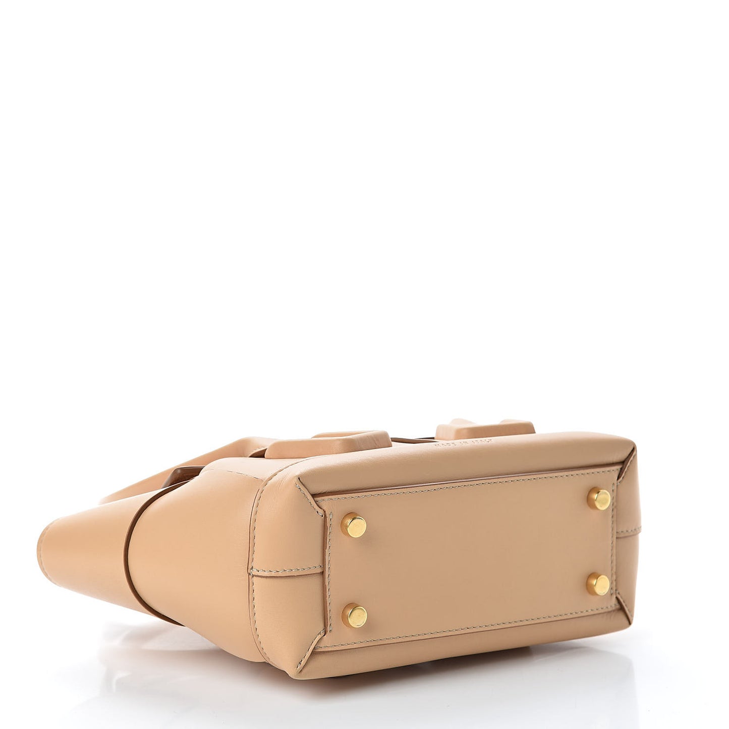 French Calfskin Maxi Intrecciato Mini Arco Nude