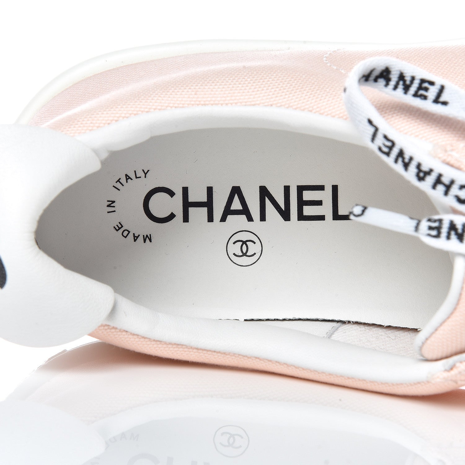 Chanel Canvas Womens Sneakers 39.5 Light Pink 10 of 11