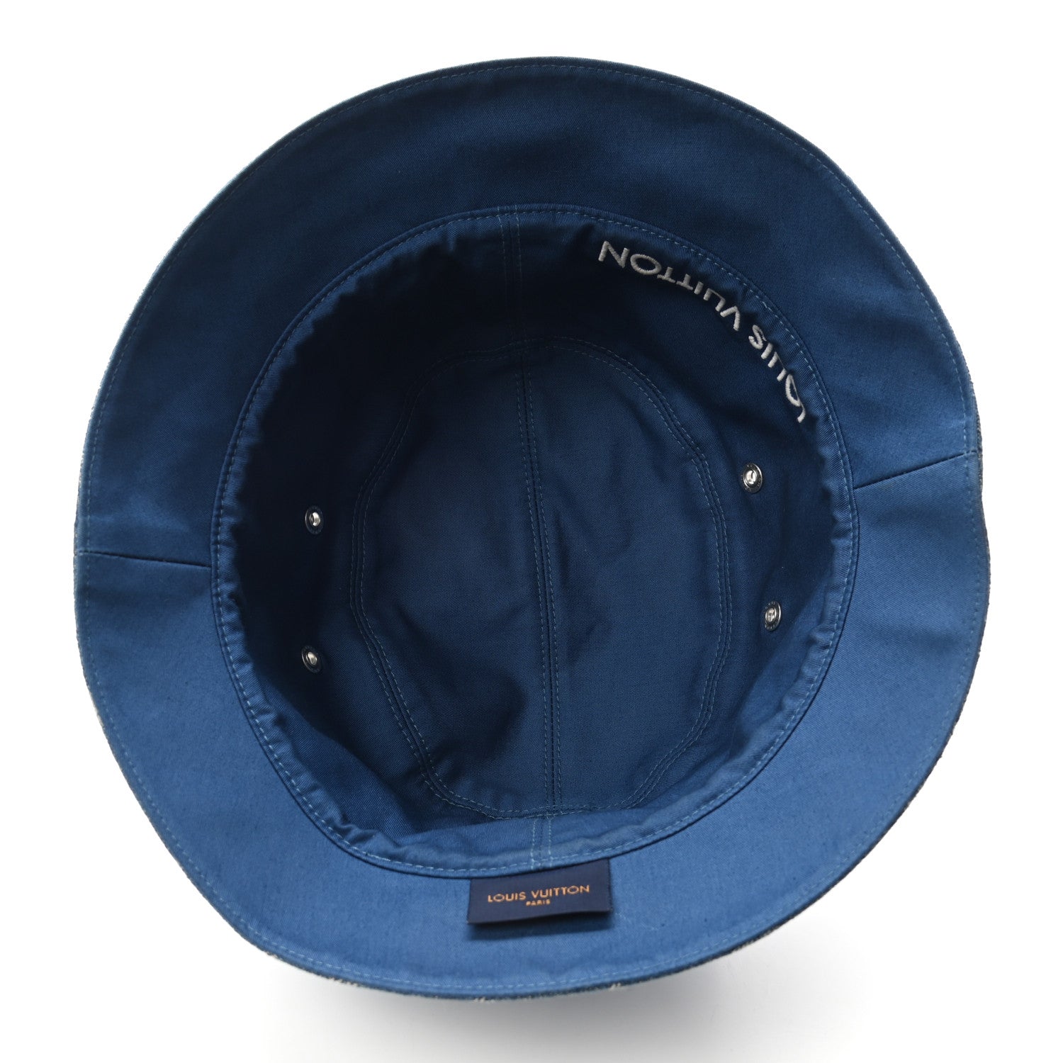 Louis Vuitton Monogram Denim Transformable Bob Bucket Hat 58 Blue 7 of 12