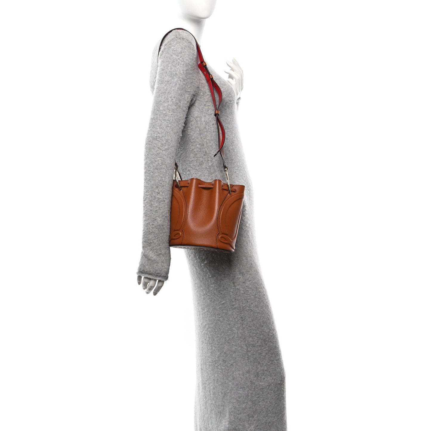 Calfskin Empire By My Side Bucket Bag Cuoio