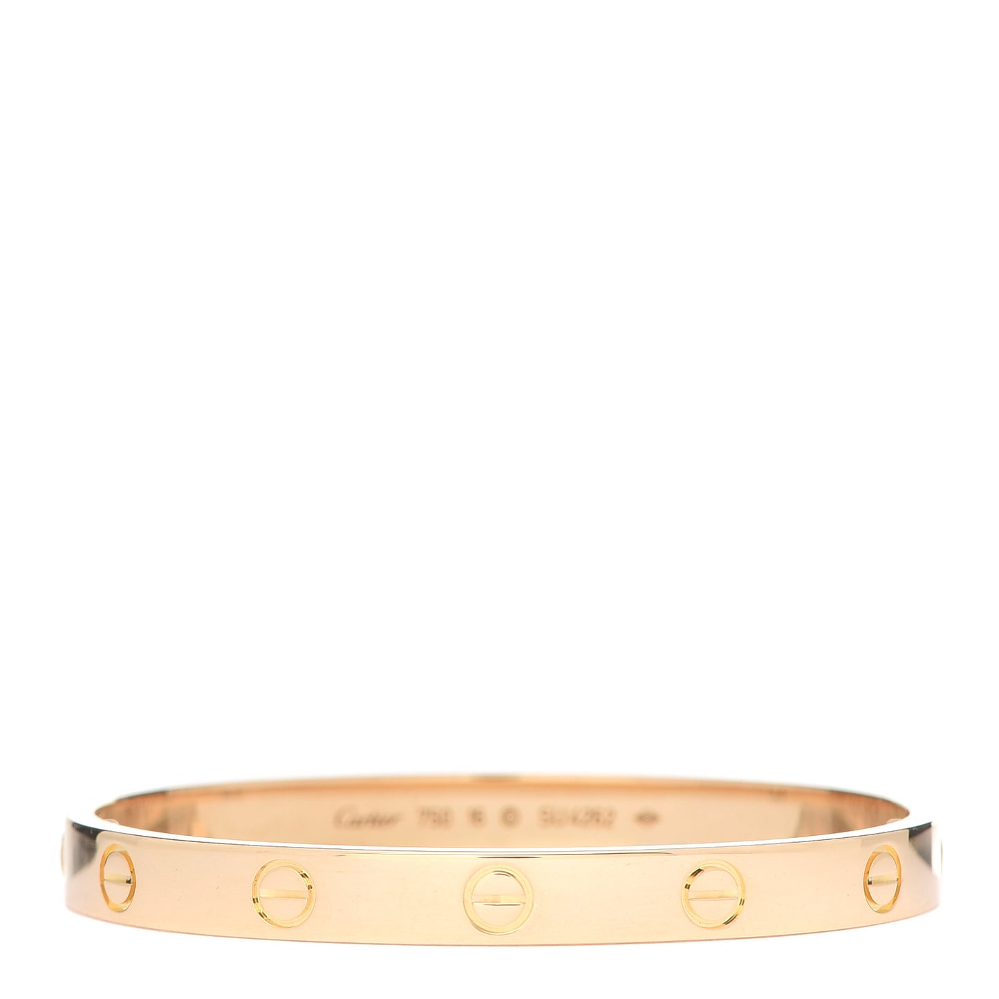 18K Yellow Gold LOVE Bracelet 16