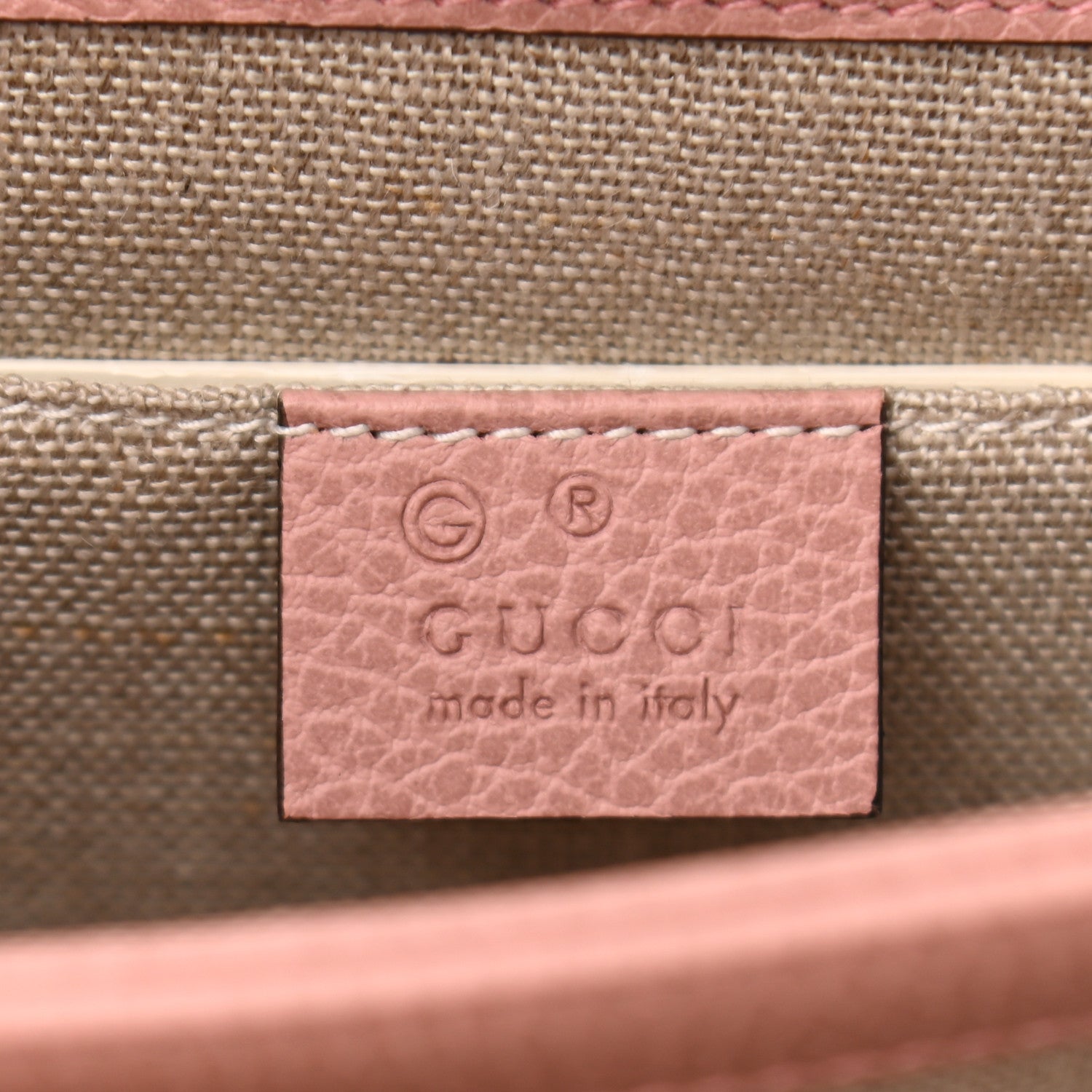 Gucci Dollar Calfskin Small Interlocking G Shoulder Bag Soft Pink 8 of 10