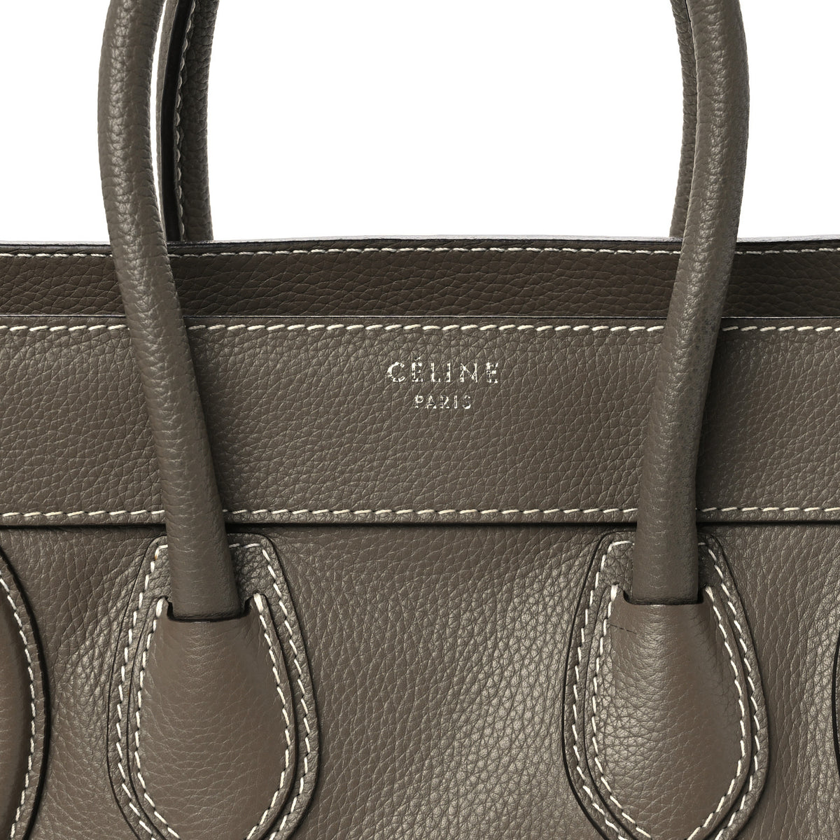 Drummed Calfskin Micro Luggage Souris