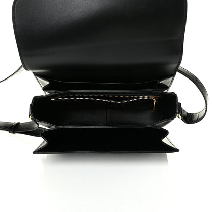 Celine Shiny Calfskin Medium Triomphe Black 4 of 6
