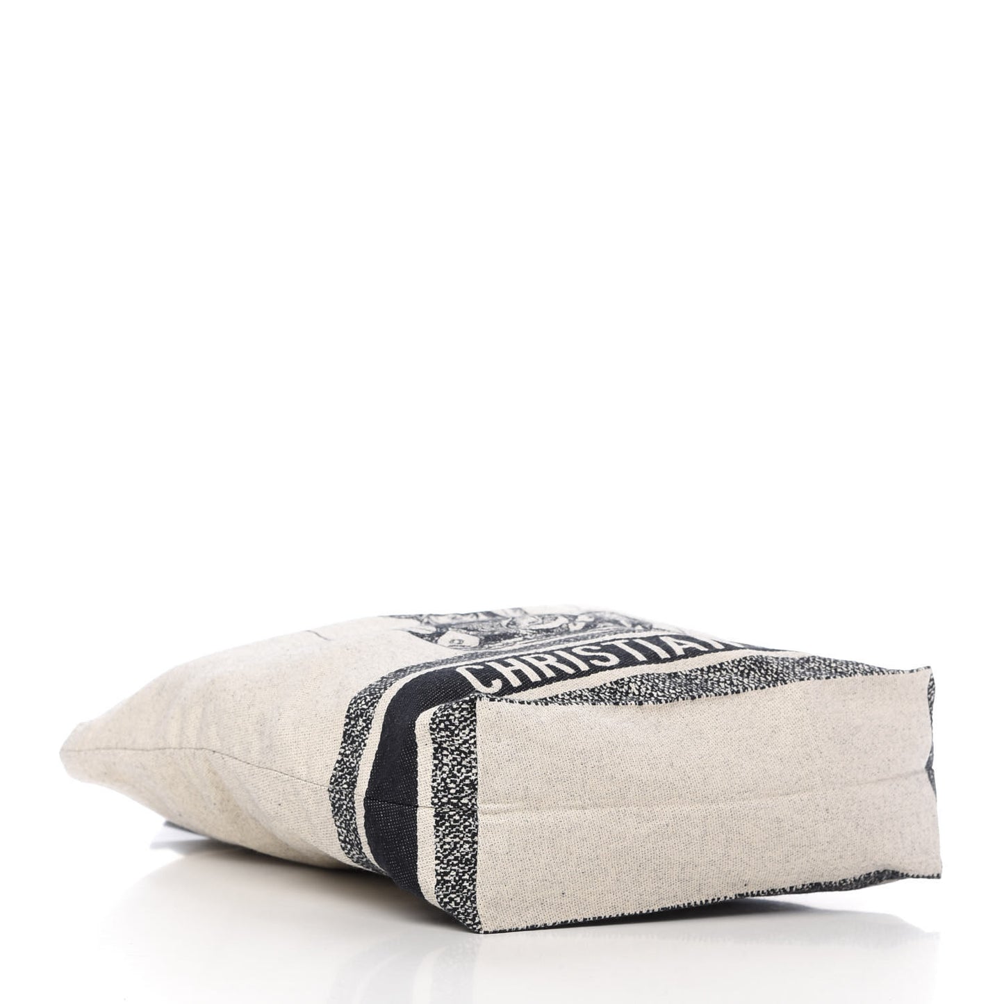 Canvas Print Cruise Tote Ivory Black