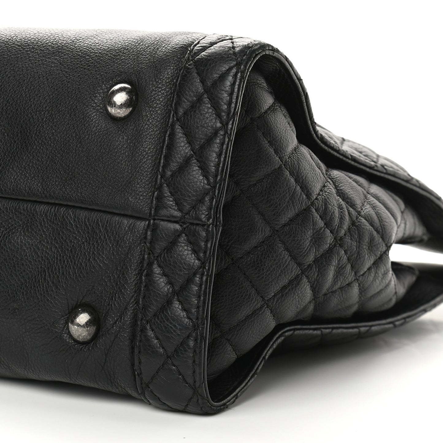 Calfskin Boy Reverso Shopping Tote Black