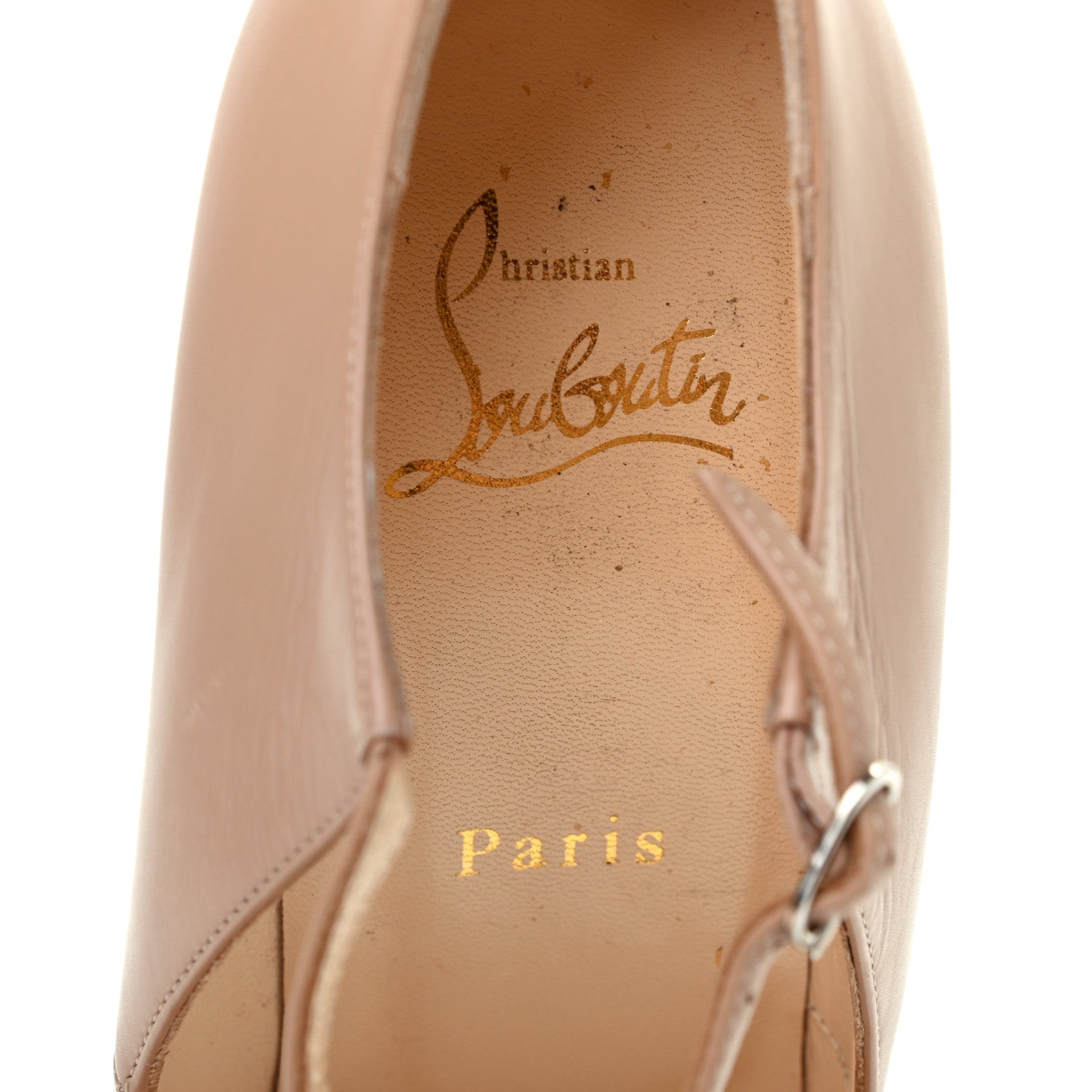 Christian Louboutin Calfskin Altapoppins 150 Pumps 38.5 Nude 7 of 7