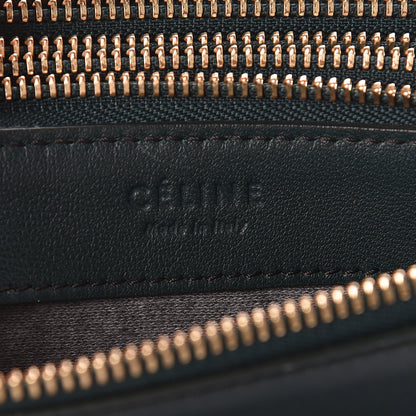 Celine Lambskin Small Trio Crossbody Bag Dark Green 8 of 11