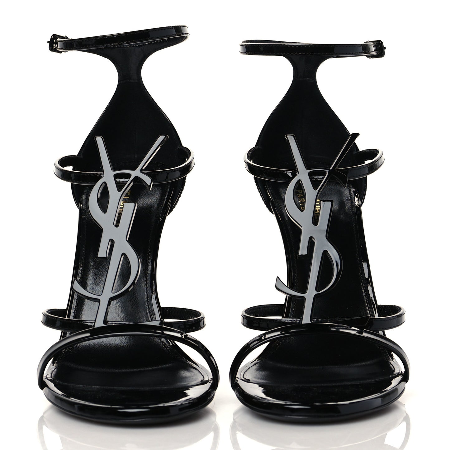 Patent Cassandra 100 Ankle Strap Sandals 39 Black